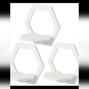 Set of 3 hexagon shelves
